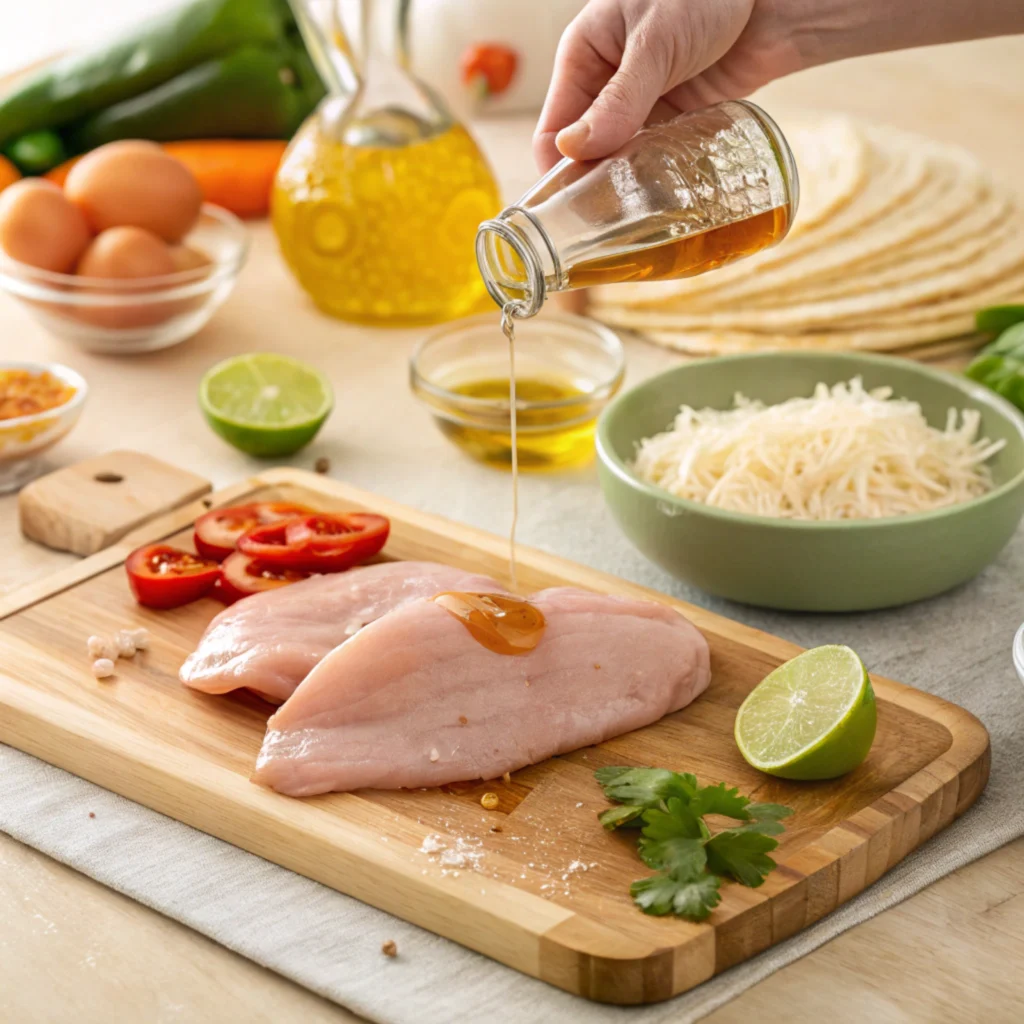 Chicken Quesadilla Recipe with a Twist: Add Your Favorite Ingredients 2 a realistic high resolution kitchen scene showing1 ezgif.com png to webp converter