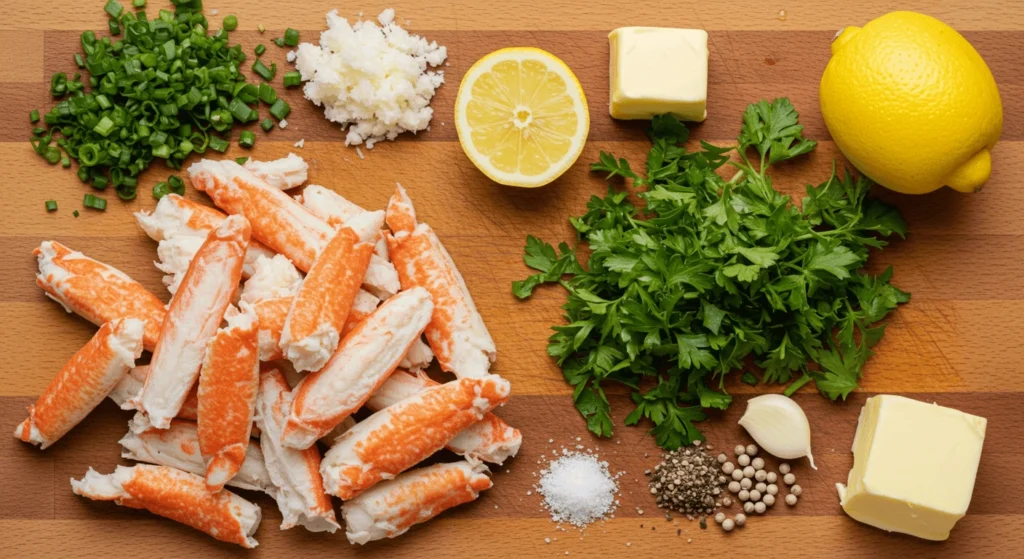 "Fresh Crab Meat Ready to Be Cooked"