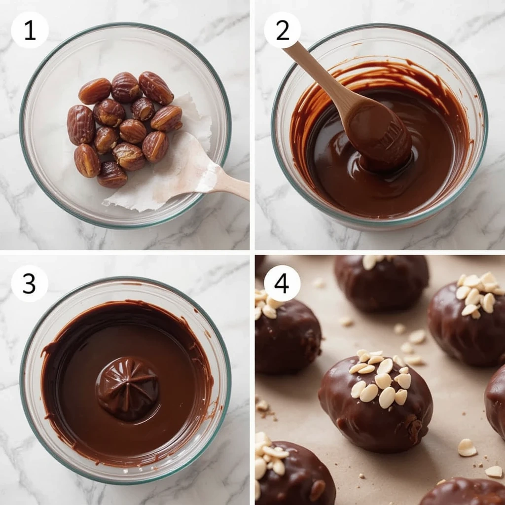 How to Make Dubai Chocolate Desserts at Home: A Sweet Guide 3 Step-by-step guide to Dubai chocolate dessert preparation.