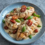 "Chicken Bryan Recipe - Grilled Chicken with Goat Cheese and Lemon Butter Sauce"
