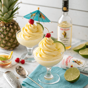 Serving and Presenting Boozy Dole Whip Dessert