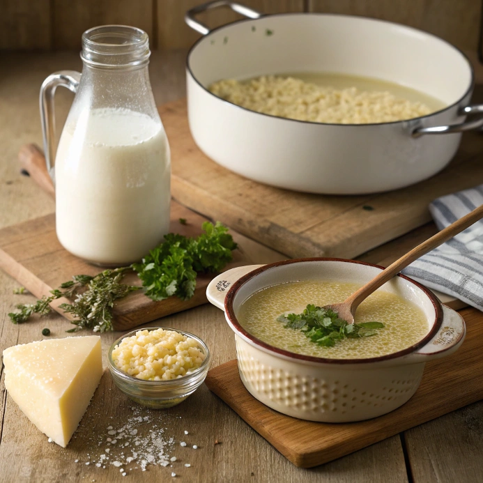Ingredients for Creamy Pastina