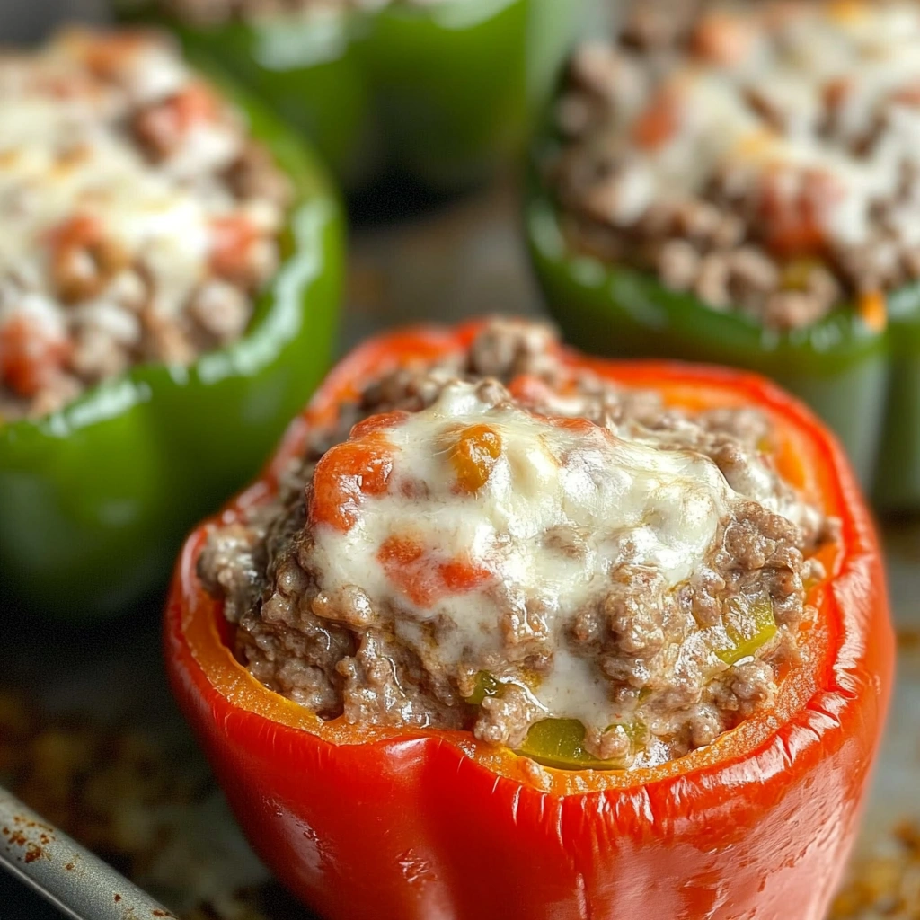 Cream cheese stuffed peppers recipe baked to golden perfection